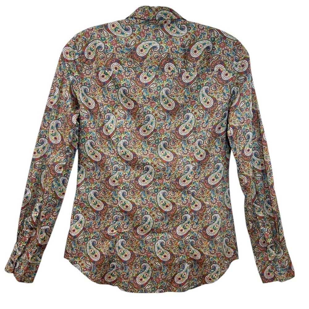 J. Crew, Women’s ‘Slim Perfect Shirt’ Liberty Paisley ‘Lee Manor’ Print, Size 00 - Picture 4 of 13